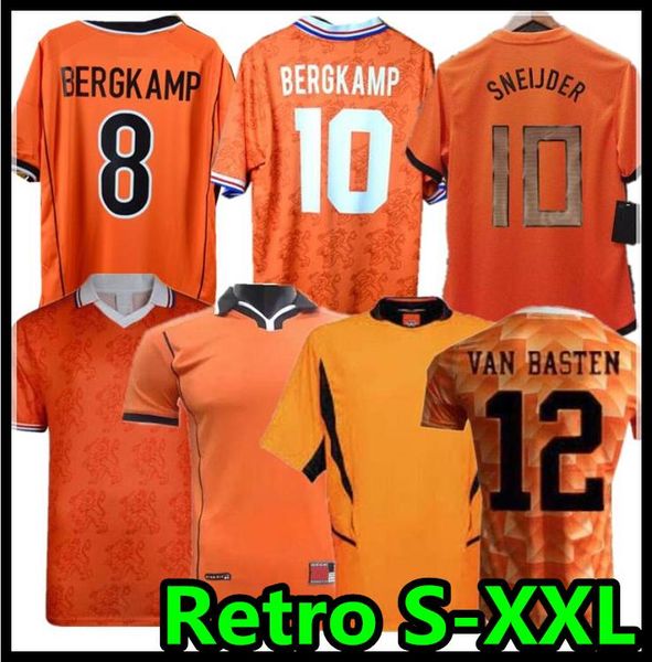 

1988 netherlands retro soccer jersey 2012 van basten 2000 2002 1994 holland retro bergkamp 1996 gullit rijkaard davids football shirts, Black;yellow