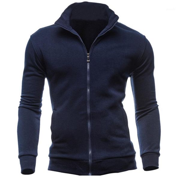 

new winter fashion hoodies men hip hop mens brand solid hooded zipper hoodie cardigan sweatshirt slim fit men hoody 3xl1, Black