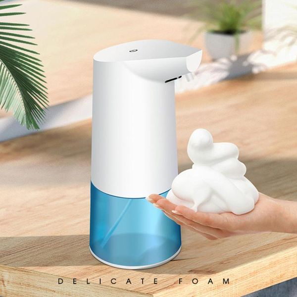 

350ml automatic foam soap dispenser bathroom kitchen infrared motion sensor hands-foaming touchless soap pump dispenser1