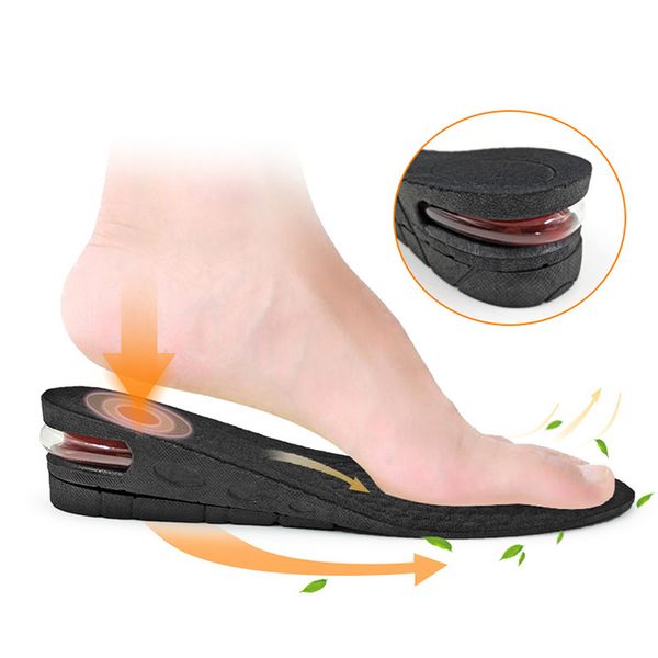 

1 pair increased insole invisible inner raised pad sports comfort warmth full pad full pad sports absorption, White;pink