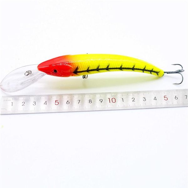 

1pcs 15.5cm 14.8g bend minnow fishing lure hard bait aritificial wobblers fishing tackle big crankbait plastic lure 1 qylklw
