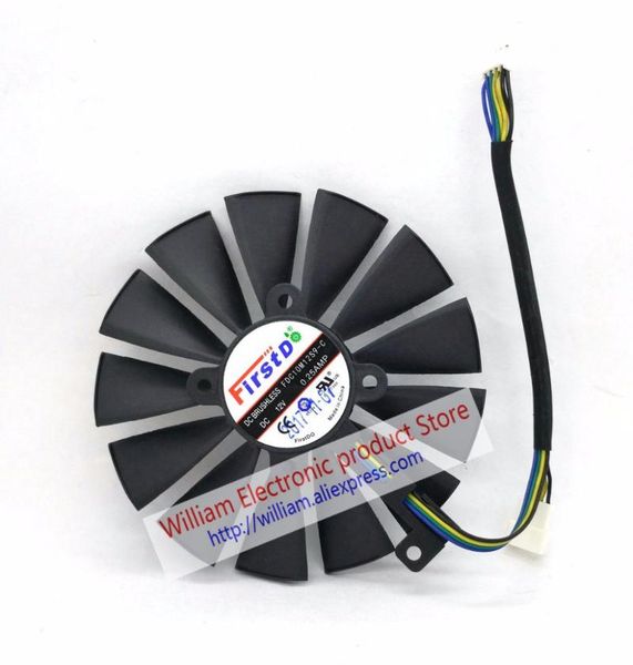 

original graphic cards cooling fan for rx580 fdc10m12s9-c dc12v 0.25a diameter 95mm 13 blades fonsoning