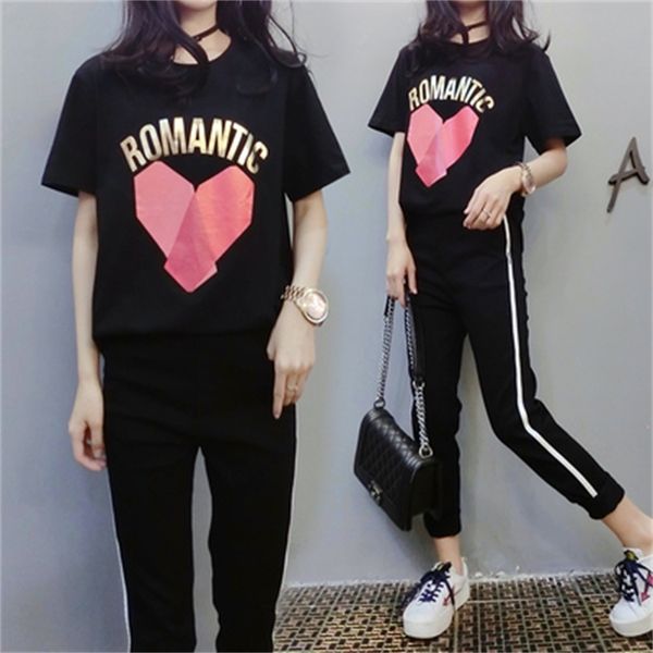 

female black plus size suits and korean letter sets casual sweatshirt woman two-piece women's tracksuits hoodies + pants 9vyk, White
