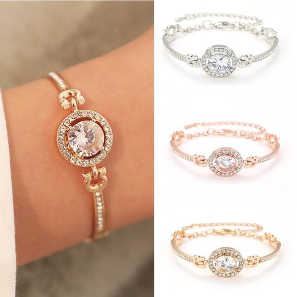 

bangle flash bracelet rhinestones noble temperament, Black