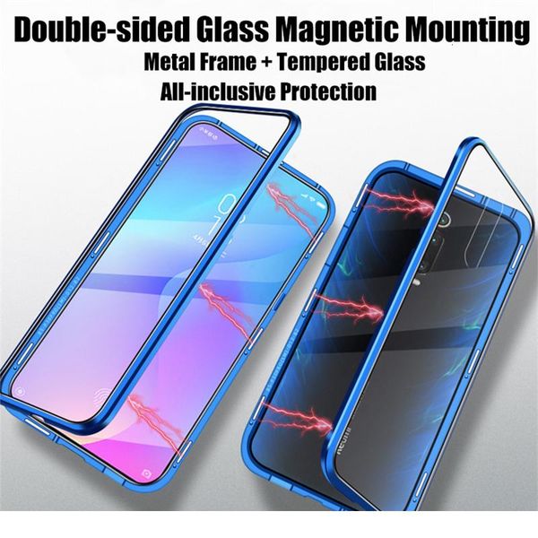 

double sided magnetic metal case for xiaomi mi 10 poco f1 a2 6x note 10 10pro redmi note 9 9s gla bbyfkh