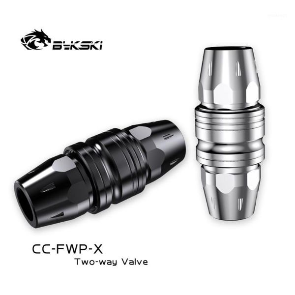 

bykski 2way valve water plug water sing dual g1/4 thread quick ser for hard tube mod cooler accessories cc-fwp-x1
