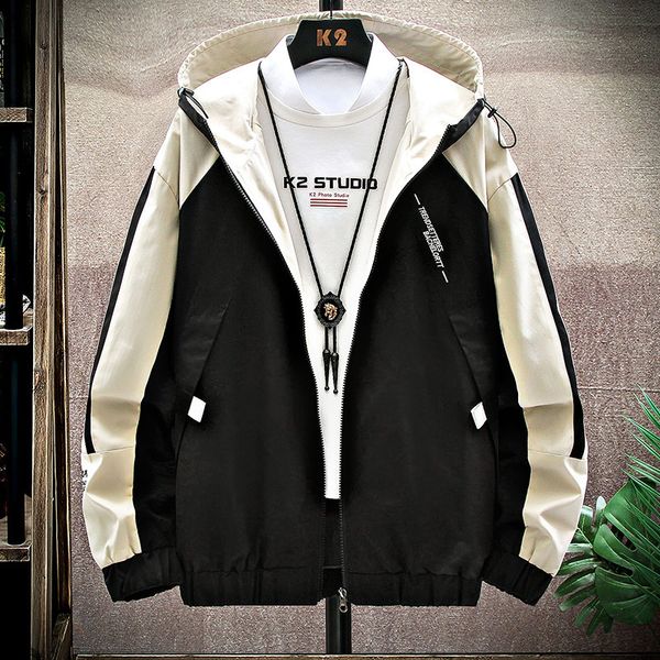 

2021 autumn men's jacket new korean-style casual workwear popular clothing wear beautiful versatile sports jacke 6v0i, Black;brown