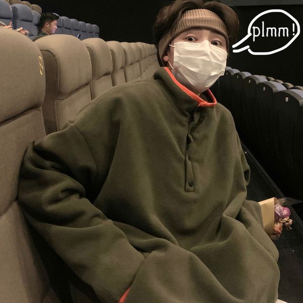 

male 2021 new autumn/new winter thin hoodie sweatshirt wool and youth tgh6, Black