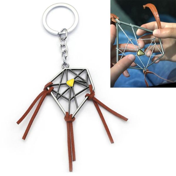 

pendant necklaces est game death stranding dreamcatcher keychain men metal connections sam porter bridges key chain bag kojima llaveros, Silver