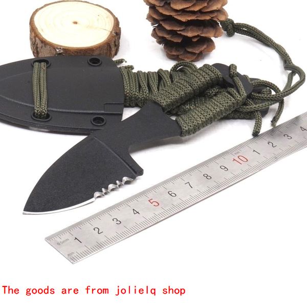 

blade hunting knives knife tang neck fixed full half sawtooth tactical survival knife 3cr13 outdoor camping tools ezx6w qynf