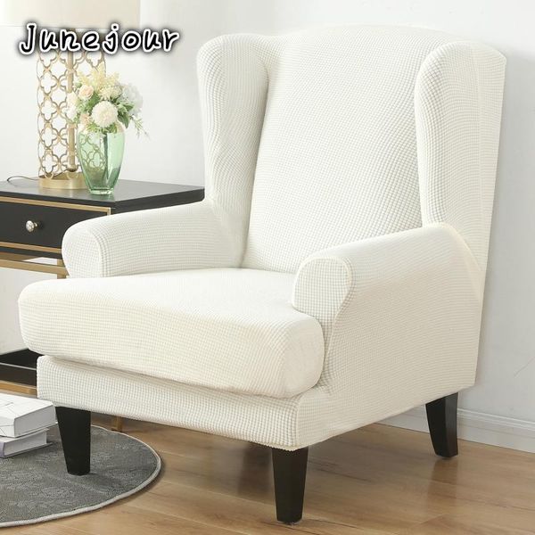 

elastic wingback armchair slipcover wing chair solid stretch slipcover spandex chair funiture protector sofa cover