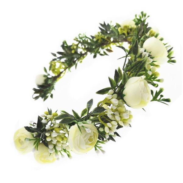 

childrens pgraphy headwear hair accessories girl flower wreath crown festival headbands headdress adjustable floral qylsqv