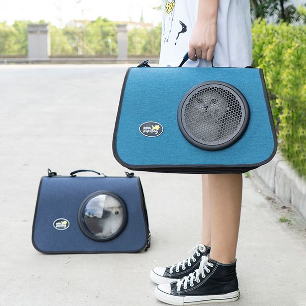 

2021 global style convenient handle bag foldable pet case breathable cat and dog pet backpack