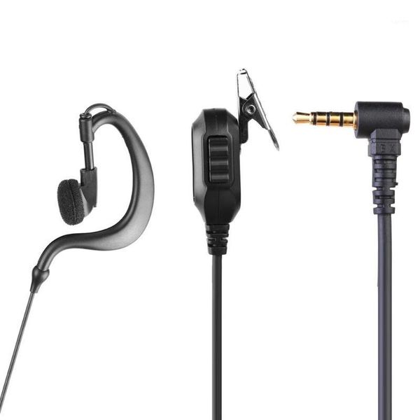 

2.5mm/ 3.5mm 1pin ear hook earphone for motorola icom yaesu radio walkie talkie earpiece with pmic walkie talkie accessories1