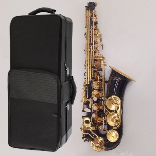 

бренд alto saxophone a-wo20 черный золотой ключ высокое качество альт сакс профессиональная производительность с аксессуарами может бесплатн