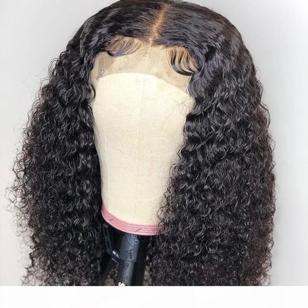

150% density 4x4 lace closure wig long big kinky wave curly wig lace front human hair wigs for women remy brazilian hair, Black;brown
