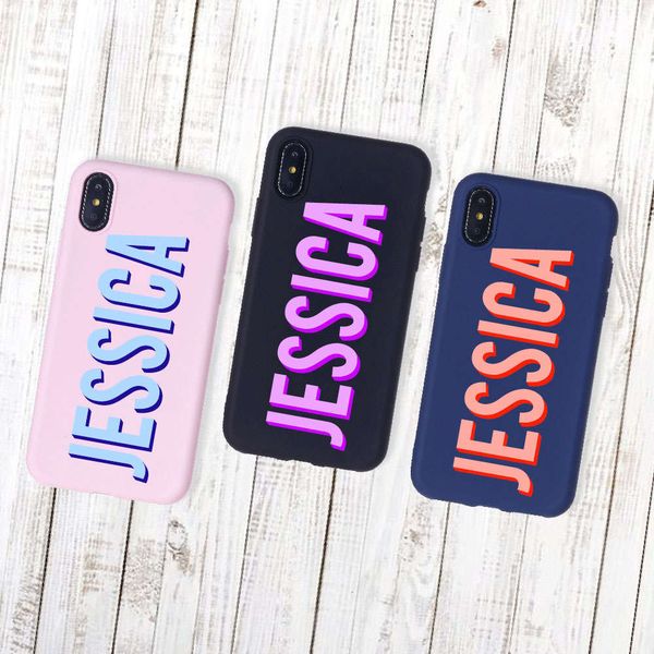 

qadrop shadow vip soft silicone sheath, vip 11 pro xr 8 8plus x xs max 6s 7 7plus custom 3d sheath with initialslk