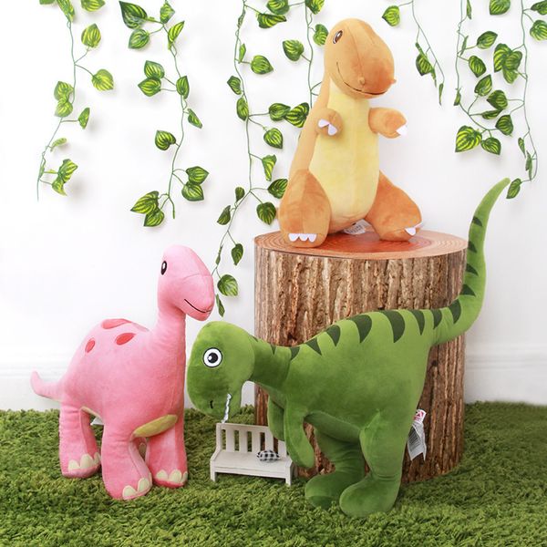 

2020 new year birthday gift dinosaur family plush toy doll tyrannosaurus rex tricera cute doll children gifts wholesale