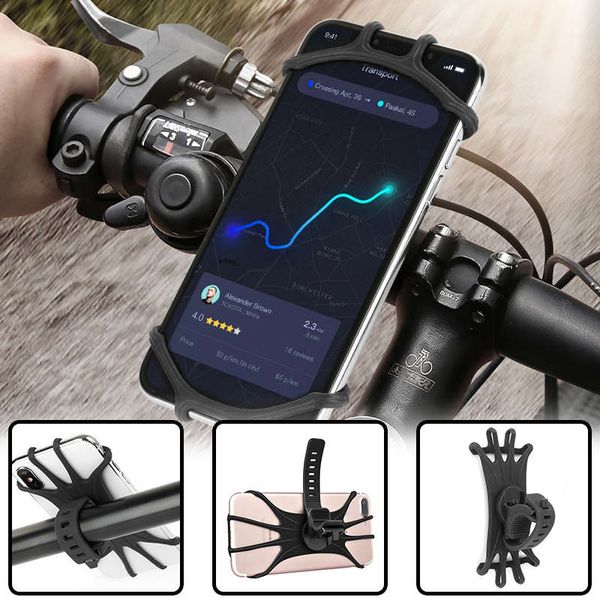 

motorcycle mobile phone smartphone bicycle handle bracket, 360 degree rotation