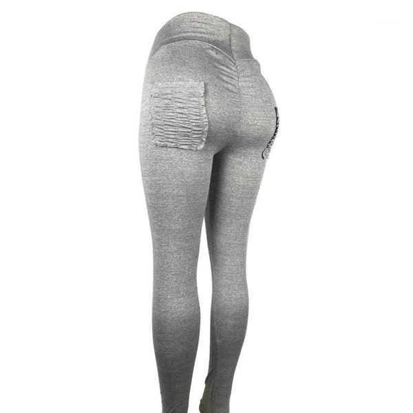 

yoga outfits lady pants gym leggings push up fitness with pocket high waist jogger sport tights female casual1, White;red