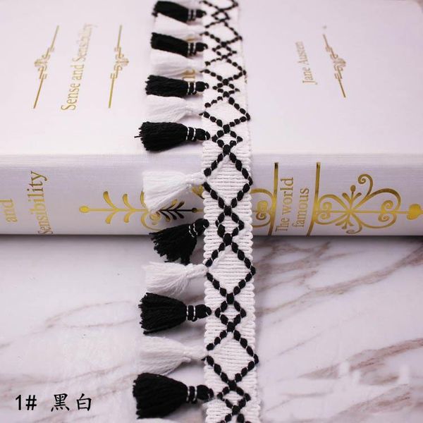 

10 ярдов лот кружевной кисточкой ленты из хлопчатобумажных кисточек обрезки нарезки для швейной кроватью одежды для одежды шторы diy аксессу