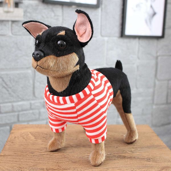 

drs simulation toy mink pet dog bullfight chihuahua golden sand plush doll
