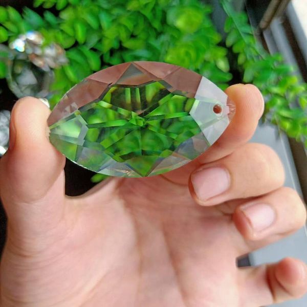 

50mm horse eye crystal pendant glass clear chandelier crystals prisms diy lighting accessories hanging ornament home decoration h bbynyg