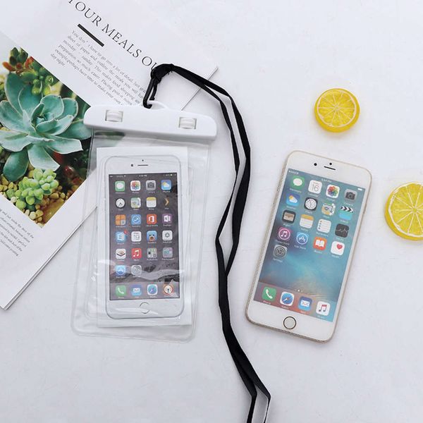 

transparent, dustproof, swimming, waterproof mobile bag, phone three fold protection, sealed diving cover,