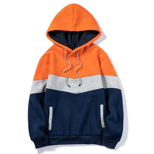 

patchwork hoodies men women autumn winter 2020 new style men hooded sweatshirts streetwear pullover man fitness clothing eu size, Black