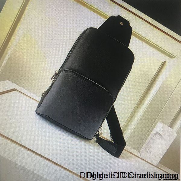 

n41719 real avenue sling fashion classic men chest cross body bag leather sporty cycling packs outdoor shoulder bags