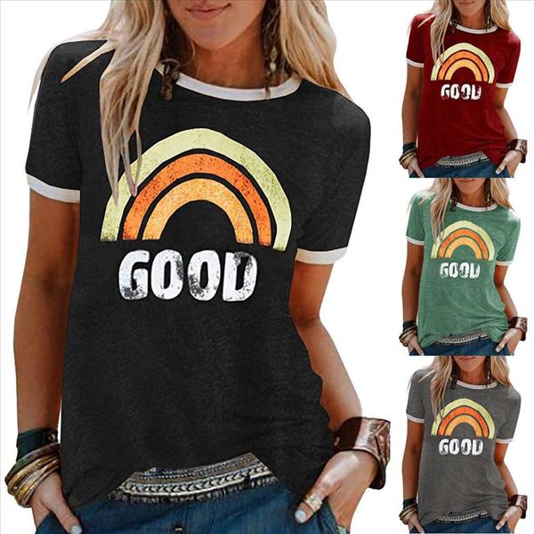 

2019 new tshirt women summer letters printing short sleeve t shirt casual tunic camiseta mujer women harajuku t shirt, White