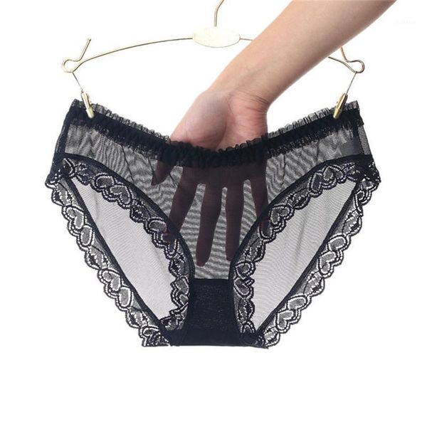 

women panties mid-rise ultra-thin mesh transparent seamless briefs women's soft briefs solid panty underwear lady lingerie1, Black;pink