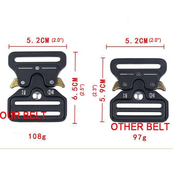 

webbing 2019 tactical riggers belt, military web style belt heavy-duty quick-release metal buckle 1.5'' width, Black;brown