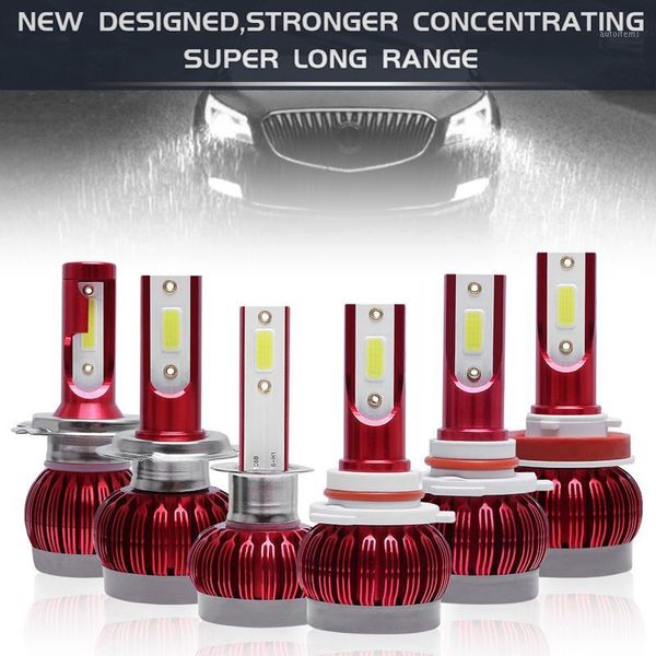 

1pcs h1 / h3 / h4 h7 h8 h11 9005 9006 9012 72w 8000lm 6000k fog light car led headlight ip68 waterproof fit for car1