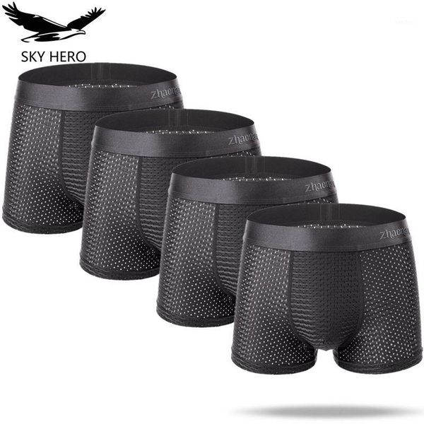 

mens underwear boxers men boxer underwear boxershort panties man boxeur homme underpants homme calzoncillos bamboo fiber shorts1, Black;white