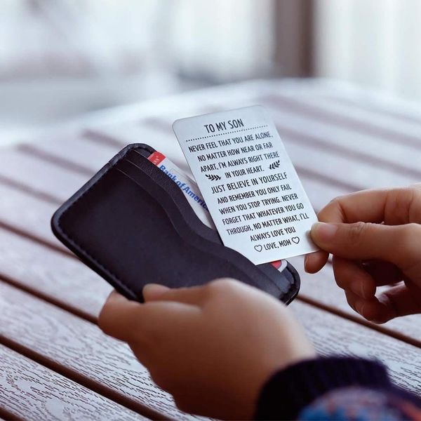 

to my son wallet card birthday gifts for son from mom step mother sweet 16th birthday love note gift for him sqcsts pingtoy