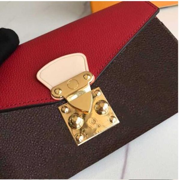 

european and american fashion women's genuine leather emile wallet portable wallet clutch with box in