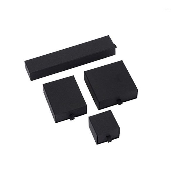 

customized personal logo kraft box pull out box storage earring necklace bracelet pendant small gift drawer birthday1