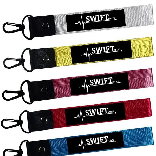 

car keychain jewelry keyring key strap key fob keycord phone lanyards for suzuki swift 2020 2008 accessories sport 2020 spoiler1, Silver