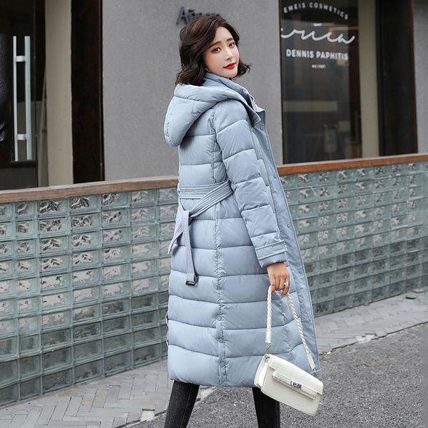 

2021 new parka women's mid-long winter jacket women hood design oversize fur thick winter coat womens clothes plus size 8fdn, Black