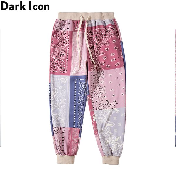 

dark icon bandana sweatpants men women street dance men's harem pants jogging trousers 2 colors c1118, Gray