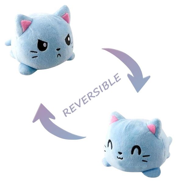 

reversible cat gato kids soft gift plushie ocs plush animals double-sided doll cute toys peluches for pulpos bbykur