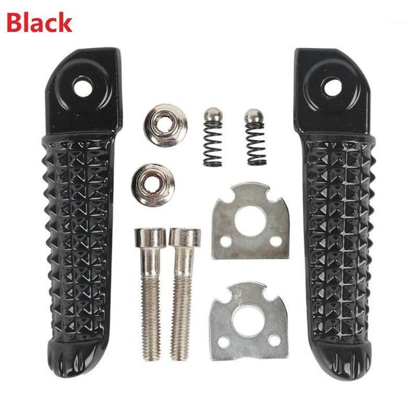 

motorcycle rear footrest foot pegs for yzf r1 02-14 r6 2003-2017 2013 12 chrome matte black aluminum 3 style1