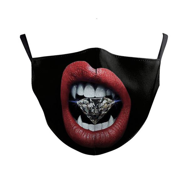 

10pcs dust face lip mask anti with cotton pm2.5 replaceable filter washable reusable masks flag pattern