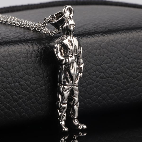 

npkds изысканная личность белый ангель ожерелье полу тело белый ангел сувенирный кулон для партии свадебные ювелирные аксессуары, Silver