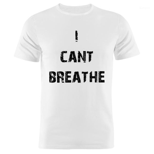 

men's t-shirts i can't breath george floyd print mens t shirt fashion short sleeve crew neck tee shirts summer casual loose male t, White;black