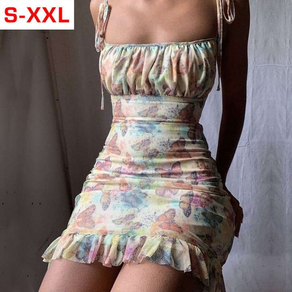 

2020 butterfly print strap bra british dress summer ap0095, Black;gray