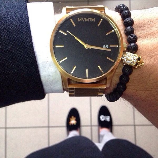 

2021 luxury fashion mens watch mvmt stainless steel brand quartz famous watches sport man watch mvmt female wristwatch relogio, Slivery;brown