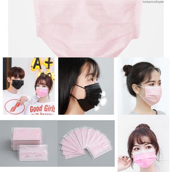 

delivery ship 7339044 fast disposable black/white/pink 3 layer mouth jason mask famasks kn 95 kn90 men and w gbbm