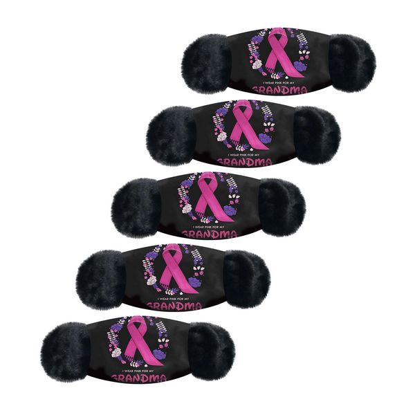 

5 шт. унисекс зимняя маска для взрослых печатание теплые волосы мяч висит уха маска моющийся многоразовый ветрозащитный теплый рот маска для